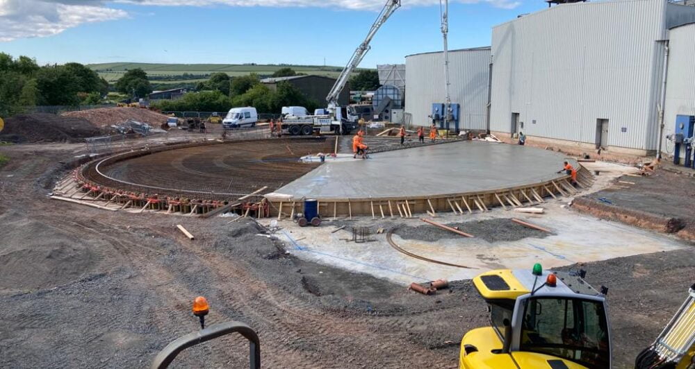Excavation and build of new Simpsons Malt silo base