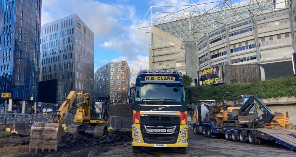 NB Clark commences groundworks and drainage for new STACK fanzone in Newcastle
